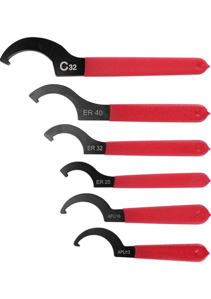 6 Parça Ingiliz Anahtarı Seti Ayarlanabilir Coilover Anahtarı Somun Anahtarları Kanca Anahtarları Aletler Coilover Anahtarı Çelik Anahtar (Yurt Dışından)