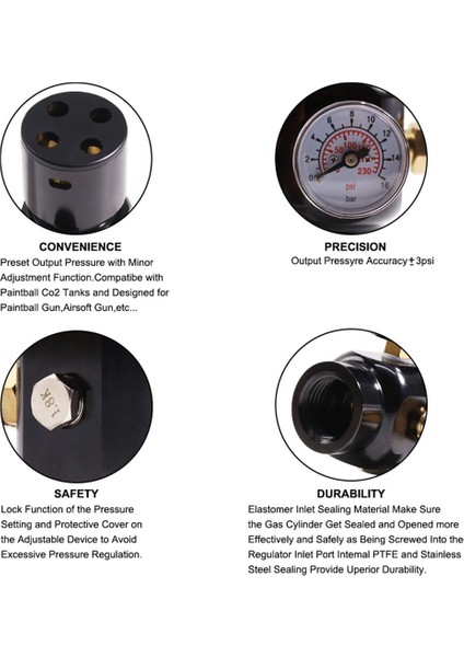 Regülatör Çivi Çakma Makinaları, Zımbalar Dahil Pnömatik Aletler Için Mini Co2 Regülatörü (Yurt Dışından) fırsatları