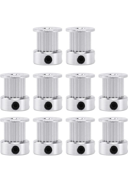 20 Diş 2gt Zamanlama Senkron Kasnak Delik 5mm Genişlik 10MM 2 M Gt2 Kemer Küçük Boşluk 20 T 20 Diş 10 Adet (Yurt Dışından)