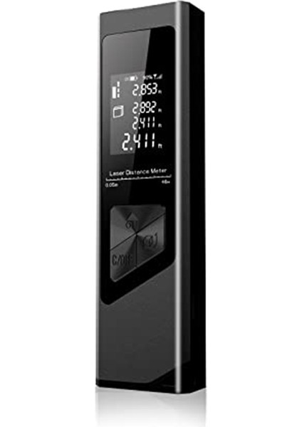 Lazer Ölçümü, ±1/16 Inç Doğruluk, 131 Ft Taşınabilir Ev Tipi Lazer Ölçüm Aleti, Elektronik Seviye Fonksiyonlu Düşmeye Dayanıklı (Yurt Dışından)