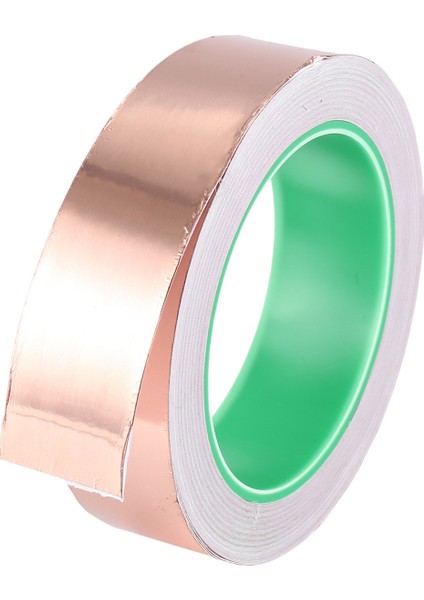 Bakır Folyo Bant 20MX30 mm Geniş Yapışkanlı Bakır Folyo Bant Bariyer Bant Çift Iletken Kendinden Yapışkanlı Bakır Folyo Bant (Yurt Dışından)