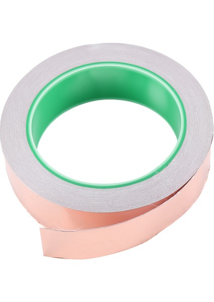 Bakır Folyo Bant 20MX30 mm Geniş Yapışkanlı Bakır Folyo Bant Bariyer Bant Çift Iletken Kendinden Yapışkanlı Bakır Folyo Bant (Yurt Dışından)