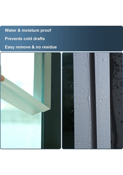 Pencere Hava Bandı, Sızdırmazlık Bandı, Plastik Hava Bandı, Sızdırmazlık Bandı, Su Geçirmez, Kalıntı Olmayan Sızdırmazlık Bandı (Gümüş) (Yurt Dışından) indirimleri