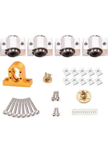 Cnc 3018 Pro SCV10VUU Rulman 12MM 10MM CNC3018 T8 Vida Kurşun 4mm Çap 12MM Cnc Makinesi Için Xaxis Güncelleme (Yurt Dışından)