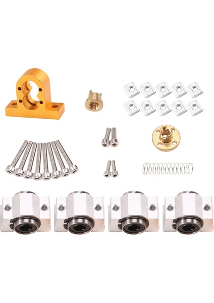 Cnc 3018 Pro SCV10VUU Rulman 12MM 10MM CNC3018 T8 Vida Kurşun 4mm Çap 12MM Cnc Makinesi Için Xaxis Güncelleme (Yurt Dışından)