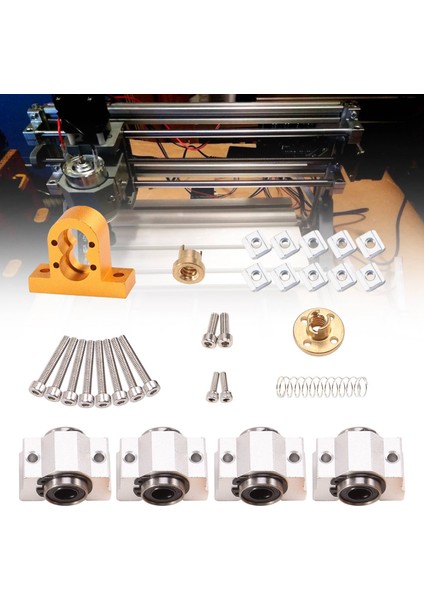Cnc 3018 Pro SCV10VUU Rulman 12MM 10MM CNC3018 T8 Vida Kurşun 4mm Çap 12MM Cnc Makinesi Için Xaxis Güncelleme (Yurt Dışından)
