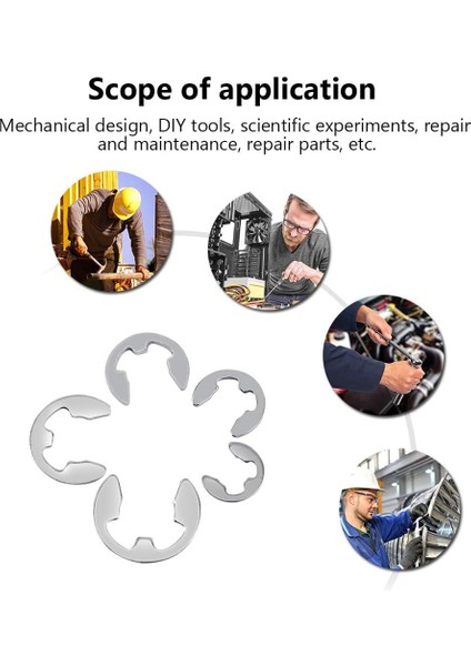 120 Adet Paslanmaz Çelikten Üretilmiş Segman Kombinasyonu Elastik Emniyet Halkası (304) E-Kelepçe (1.5MM-10MM) (Yurt Dışından) modelleri