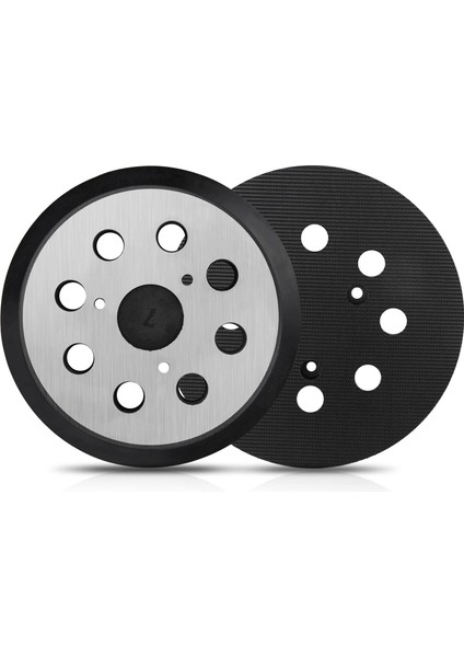 Makita Orbital MT922 Için 2'li Paket Zımpara Pedleri, 5 Inç 8 Delikli Yedek Cırt Cırtlı Zımpara Diski Metal Sırt ve Kauçuk (Yurt Dışından)