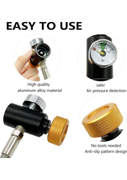 CGA-320 Co2 Silindir Dolum Adaptörü Soda Makinesi Boru Bağlantıları Co2 Değişimi Karbonatör Tankı Soda Mavi Şişe Dolum Için (Yurt Dışından)