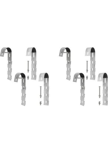 8 Paket Güneş Paneli Tutucu Güneş Kancası Balkon Korkuluğu Tutucu Için Güneş Enerjisi Montajı Balkon Güç Pv Braketleri (Yurt Dışından)