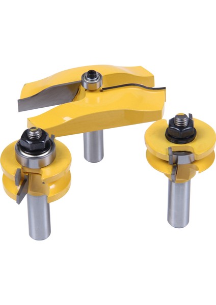 3 Parça Freze Ucu Seti, 1/2 Inç Çalkalayıcı Yükseltilmiş Panel Yuvarlak Kabin Üstü Kapı Yönlendirici Bit Seti, Arka Kesici Panel Yükseltici ile 1/2 Inç Şaft (1/2, YXD-4223A) (Yurt Dışından) modelleri