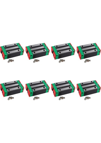 Cnc Makine Parçaları Imalat Ekipmanları Için 8x Çelik HGH20CA 20MM Lineer Ray Kılavuz Bloğu (Yurt Dışından)