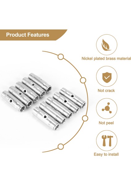 10 Adet 3/8 Inç Kayma Lok Sisleme Memesi Kaplin Tees 10/24 Unc 1000 Psı Hızlı Bağlantı (Yurt Dışından) indirimleri