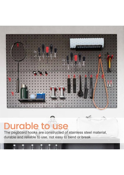 Adet Tornavida Tutucu Pegboard Çok Amaçlı Alet Tutucu Aksesuar Pegboard Aksesuarları Pegboard Için Çok Halkalı Takım Tutucu (Yurt Dışından)
