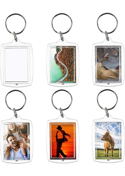 500 Adet Fotoğraf Anahtarlık Dikdörtgen Şeffaf Boş Akrilik Ekleme Fotoğraf Resim Çerçevesi Anahtarlık Anahtarlık Dıy Bölünmüş Yüzük (Yurt Dışından) fırsatları