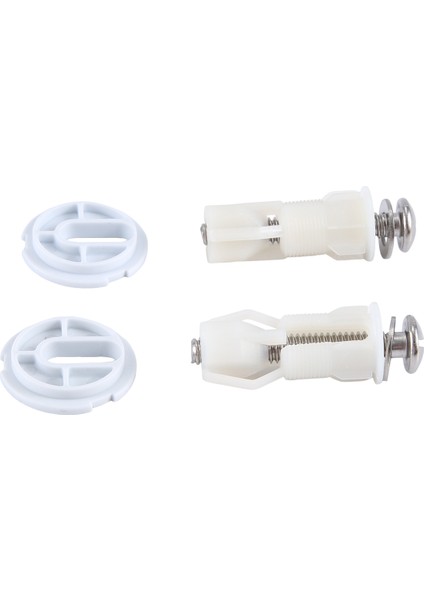 Klozet Kapağı Menteşeleri Vidalar Wc Delik Sabitleme Kolay Kurulum 2'li Paket (Yurt Dışından)