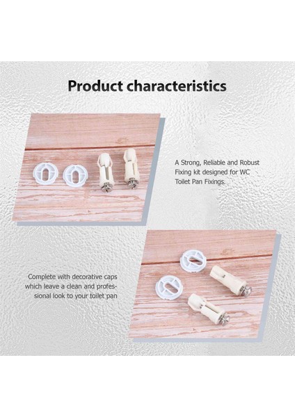 Klozet Kapağı Menteşeleri Vidalar Wc Delik Sabitleme Kolay Kurulum 2'li Paket (Yurt Dışından) fiyatları