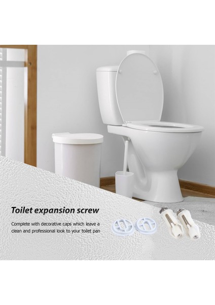 Klozet Kapağı Menteşeleri Vidalar Wc Delik Sabitleme Kolay Kurulum 2'li Paket (Yurt Dışından) fırsatları