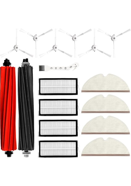 Roborock Q8 Max /q8 Max +/q5 Pro/q5 Pro+ Elektrikli Süpürge Ana Yan Fırça Hepa Filtreler Paspas Pedleri Yedek Parçalar (Yurt Dışından)
