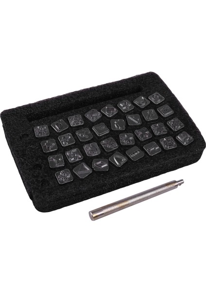 Diy Deri Aracı 33 Adet Set Deri Oyma Deri Baskı Rush Hint Tarzı Desen Baskı Rush (Yurt Dışından)