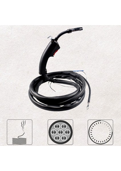 Mig Mag Kaynak Makinesi/ekipman Aksesuarları Binzel 14AK Mig Mag Kaynak Ekipmanı Için 2m Kablolu Kaynak Torcu (Yurt Dışından) modelleri