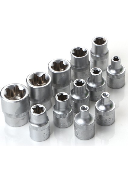 34 Adet Torx Lokma Seti Üçlü Kare Lokma Seti Torx Bit Lokma Seti Yıldız Bit Seti Erkek Dişi Set (Yurt Dışından)