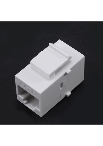 50 Adet RJ45 Konnektör Keystone Jack Cat6 Uzatma Çoğaltıcı Ethernet Ağı Lan Cat 6 Çoğaltıcı Jaklar Uzatma Adaptörü, Beyaz (Yurt Dışından)