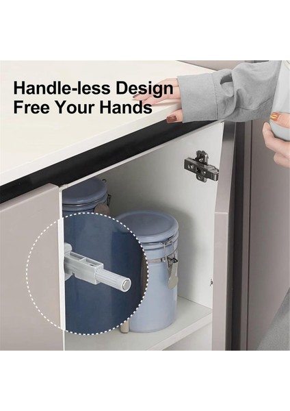 Açmak Için Itin Kapı Mandalı 24 Paket Dolap Için Itme Mandalı Dolap Kapısı Için Itme Kapı Mandalı Manyetik Kapı Mandalı (Yurt Dışından)