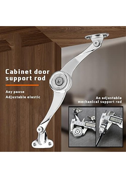 Menteşe Yavaş Kapanan - Kapak Destek Menteşesi Ağır Hizmet Tipi Ayarlanabilir Metal Kaldırma ve Yukarı Menteşe Dolap Kapı Destek Menteşesi, 4 Adet (Yurt Dışından) fiyatları