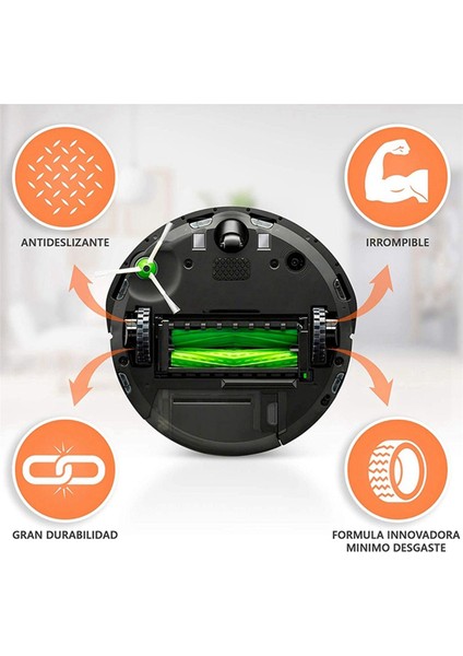 Irobot Roomba Tekerlek Serisi 500, 600, 700, 800 ve 900 Için 12 Adet Lastik Kaplama Kaymaz, Mükemmel Yapışma ve Kolay Montaj. (Yurt Dışından)