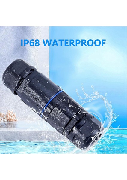 5 Adet IP68 Su Geçirmez Bağlantı Kutusu, 3.5-10MM Tel Aralığı Için Dış Mekan Elektrik Kablo Konektörü (Ac 300V, 16A) 2 Pin (Yurt Dışından)
