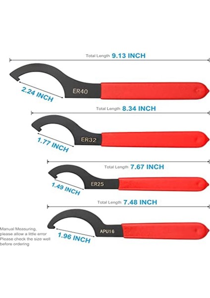 Coilover Anahtarı Anahtarı, 4 Adet Kaymaz Anahtar Anahtarı Seti, Profesyonel Evrensel Kauçuk Saplı Anahtarı Anahtar Aracı (Yurt Dışından)