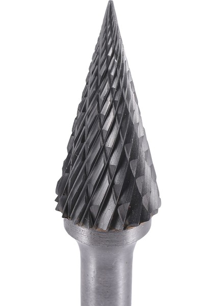 Tungsten Karbür Çapak Sivri Koni Şekli Çift Kesim Döner Çapak Dosyası 70X12MM 1/4 Inç Şaft Çapı ile (Yurt Dışından)