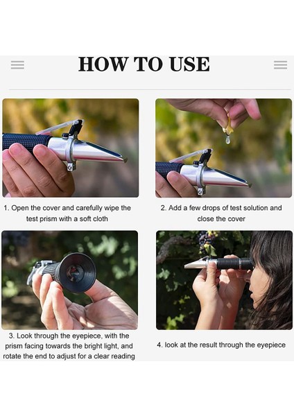 El Tipi Refraktometre, RHB-90ATC Dijital %0-90 Dijital Brix Refraktometre, Bal Nem Test Cihazı, Şeker Içeriği Ölçer (Yurt Dışından) fiyatları