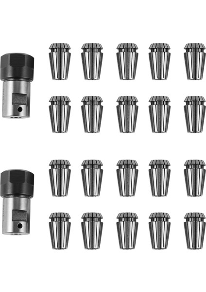 20 Adet ER16 Yaylı Yüksük + Motor Mili 8mm Uzatma Çubuğu Tutucu Cnc Freze Torna Aracı Oyma Makinesi (Yurt Dışından)