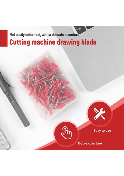 100 Adet 45 Derece Vinil Kesici Plotter Bıçakları Graphtec CB09U CB09 Silhouette Cameo Kesme Bıçağı Cricut Maker (Yurt Dışından) fırsatları