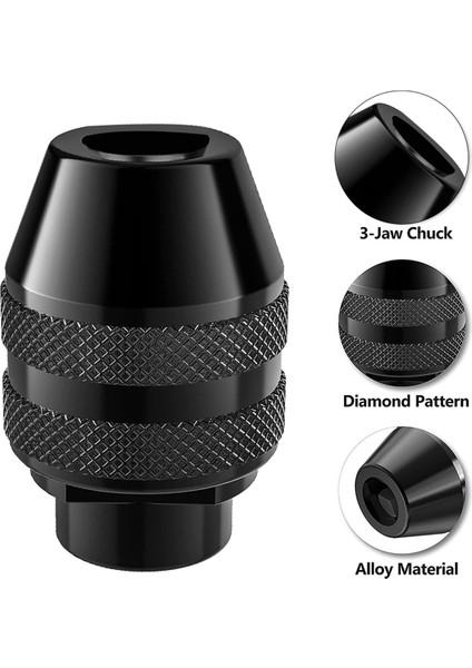 Matkap Chuck, 1/32 Ila 1/8 Yedek 4486 Matkap Anahtarsız Uç Ayna Mili Döner Aracı Hızlı Değişim Adaptör Kiti (Yurt Dışından)