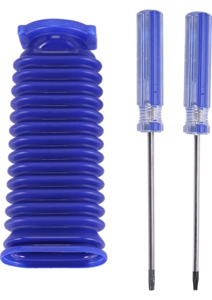 2x Dyson V7 V8 V10 V11 Elektrikli Süpürge Yumuşak Silindir Kafası Yumuşak Peluş Şerit, Silindir Emme Mavi Hortum (Yurt Dışından)