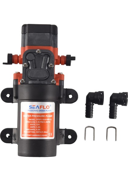 Seaflo 12V Su Basıncı Diyafram Pompası 3,8 Lpm 1,0 Gpm 40 Psı - Karavan/rv/tekne/deniz (Yurt Dışından)