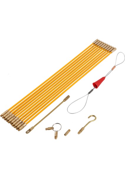 Kablolama Çubukları Balık Bandı 10.83FT Fiberglas Elektrik Kablo Geçirici Kasada Çalışan Çektirme 10 Çubuk x 33 cm (Yurt Dışından)