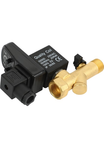 3x Ac 220 V 1/2 Inç Elektronik Zamanlı 2 Yollu Hava Kompresörü Gaz Tankı Otomatik Tahliye Vanası (Yurt Dışından)