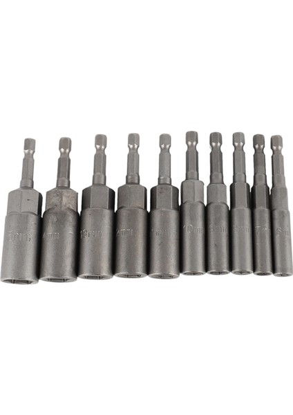 30 Adet 1/4 Inç Anahtar Altıgen Bit Lokma Seti Derin Uzun 1/2 Inç Darbeli Matkap Soket Adaptörü Matkap Uçları (Yurt Dışından)