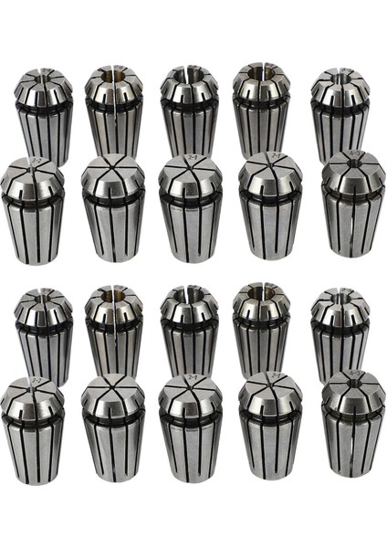 20 Adet/takım Ultra Hassas ER16 1-10 mm Yaylı Yüksük Seti Cnc Freze Torna Aracı Oyma Makinesi (Yurt Dışından)