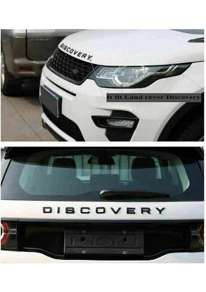 27X 3D Parlak Siyah Mektup Dıscovery Araba Arka Ön Rozet Amblem Çıkartma Land Rover Için Ön Kaput Arka Bagaj (Yurt Dışından)