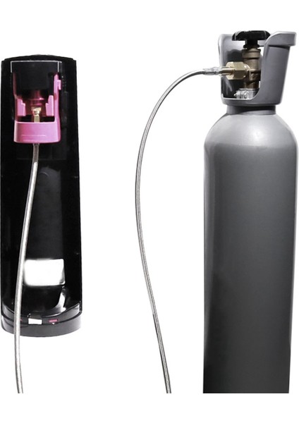 CGA320 Co2 Adaptör Hızlı Bağlantı Hortumu Duo/terra/art Soda Makinesi Co2 Adaptörü ile Uyumlu (Yurt Dışından)