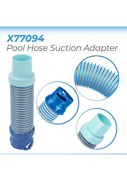 X77094 Havuz Vakum Hortumu Adaptörü R0714400 Mx6 Mx8 Havuz Temizleyici Için Ovma Fırçası Seti, Yüzme Havuzu Emme Adaptörü (Yurt Dışından)