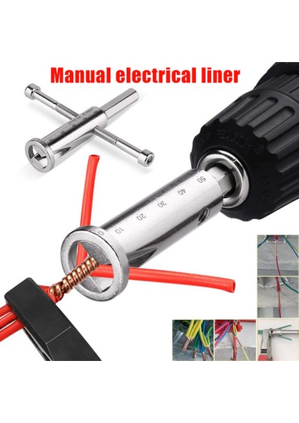 Evrensel Tel Büküm Aracı Elektrik Kablosu Hızlı Bağlantı Otomatik Büküm Tel Sıyırma Striptizci Twister Sürücüsü (Yurt Dışından) fiyatları
