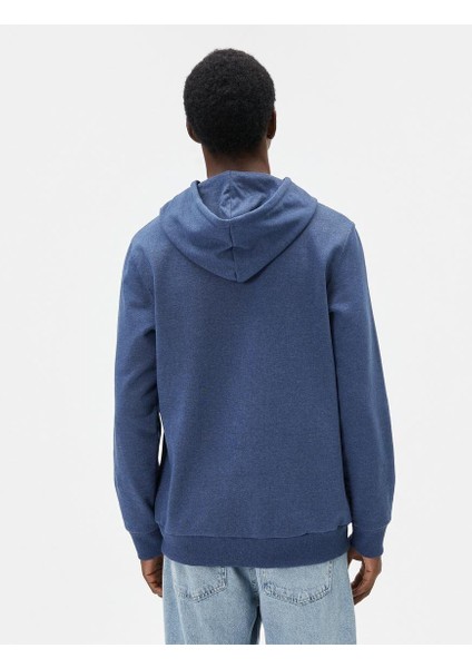 Slogan Işlemeli Hoodie Kanguru Cep Detaylı modelleri