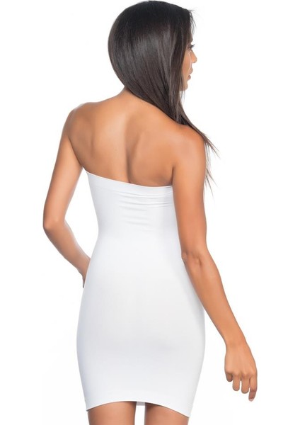 Beyaz Emay 5065 Straplez Elbise Korse fiyatları