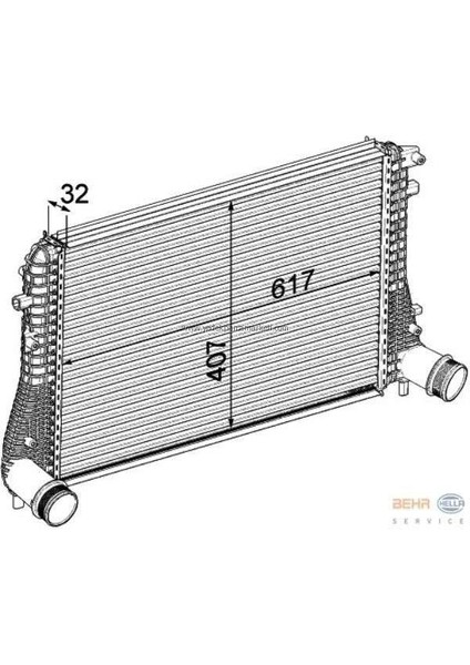 Turbo Radyatoru 8ml 376 746-721 Vw Golf6-Jetta-Caddy-A3 Cayb- - Kale 342380